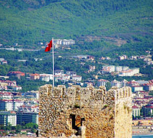 Burg von Alanya (Ic Kale) An&/Abfahrt