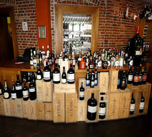 Weinverkauf im L. da vinci