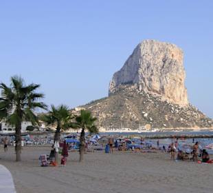 Strandabschnitt nahe des Penon de Ifach