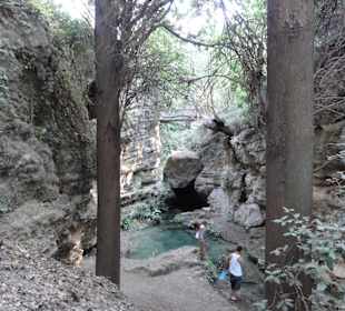 Rodini park u města Rhodos