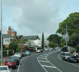 Mit dem Hop on Hop off Bus in Auckland unterwegs