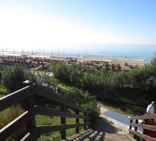 Vom Steg zum Strand
