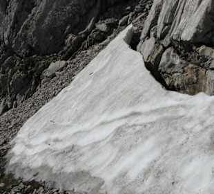 Dort oben Schnee im August