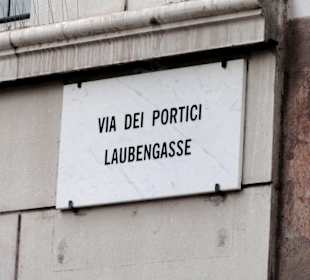 Straßenschild der Laubengasse