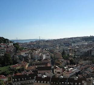 Vista Centro histórico de Lisboa