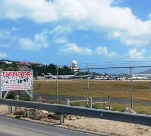 Blick auf die Landebahn