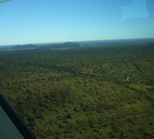 Anflug auf Madikwe
