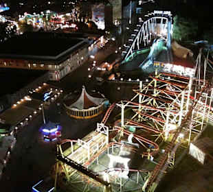 Prater am Abend aus dem Riesenrad