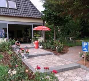 Eingang zur Terrasse und zum "LAMBADA"-Park