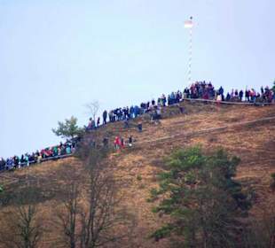 Hoch zur Burg Pottenstein Massen