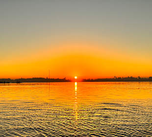 Sonnenuntergang auf dem Nil