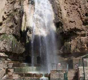 Ein Teil der Wasserfälle von Hammamet Main