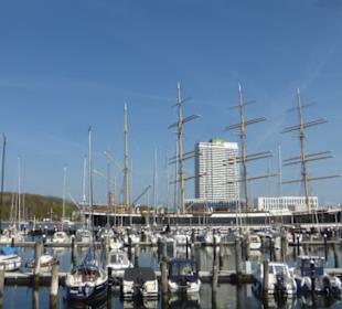 Blick zum Maritim-Hotel in Travemünde