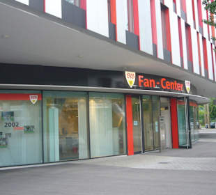 Eingangsbereich des VFB Stutttgart Fancenters