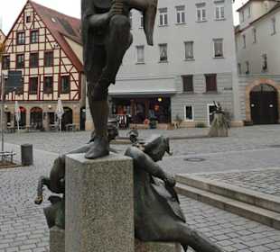 Gauklerbrunnen auf dem Grünen Markt
