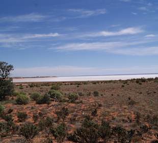 Der Lake Hart vom Stuart Highway aus gesehen
