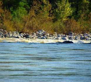 Rafting Selge Landschaft/An- & Abfahrt