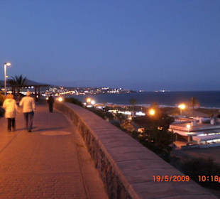 Strandpromenade Playa del Ingles Abends
