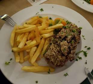 Sehr leckeres Steak mit Senfkruste