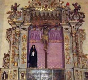 Seitenaltar der Kirche Sainte-Marie du Boulou