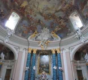 Blick hinauf in die Kuppel