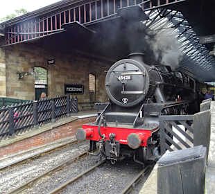 Gleich wird die Lok umgespannt