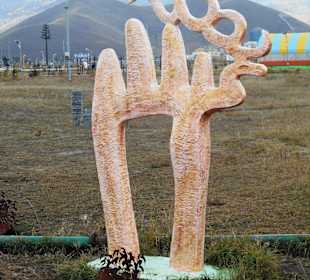 Skulptur im Nationalpark Ulaanbaatar