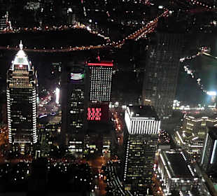 Von der 91 Etage Blick auf die Stadt