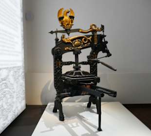 Ganz frühe Druckerpresse