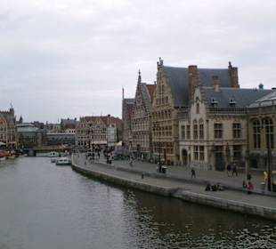 Вид с моста на речку в генте 2