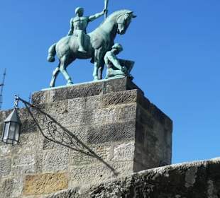 Bei der Besichtigung der Veste Coburg