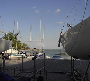 Bootswerkstatt am Hafen in Balatonfüred