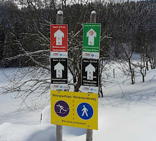 Loipeneinstieg m Rinken