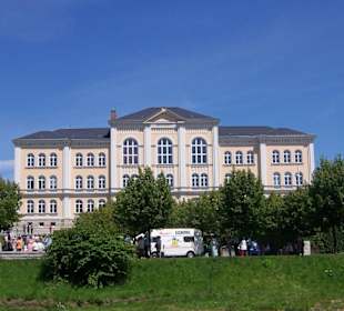 Blick auf den Greizer Schlossgarten...