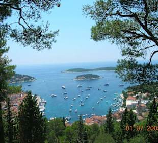 Miasto hvar / widok z twierdzy