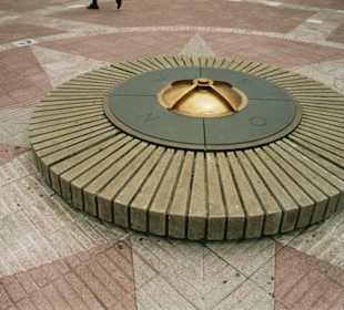 Weltkugel mit Compass