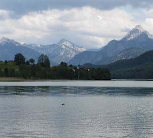 Weissensee wenige Meter vom Pension Carina entfernt