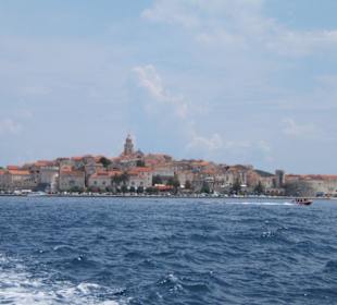 Blick auf die Insel Korcula