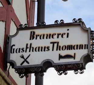 Das Schild des Gasthauses