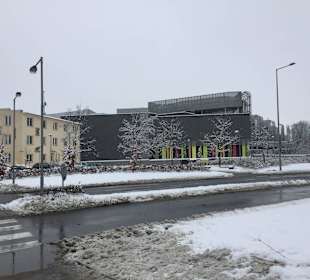 Einkaufszentrum Santovka in winterlicher Pracht