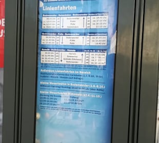 Der Fahrplan 