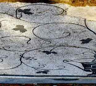 Mosaikboden in der Villa Capo di Bove