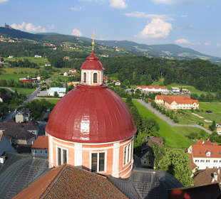 Wunderschöner Ausblick vom Kirchturm Pöllau