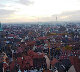 Vom Sinwellturm aus: Nürnberger Altstadt