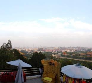 Panorama Zakazanego Miasta z parku.