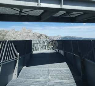 Auf der Aussichtsplattform AlpspiX