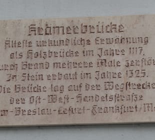 Bei der bebauten Krämerbrücke