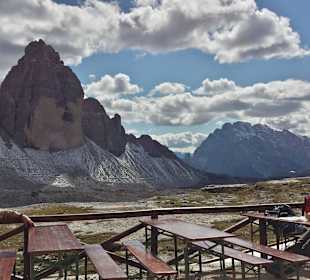 Ausblick von der Dreizinnen-Hütte