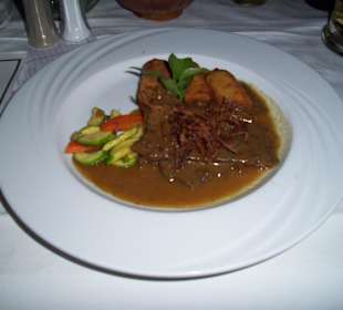 Gerösteter Tafelspitz mit Kartoffelkroketten