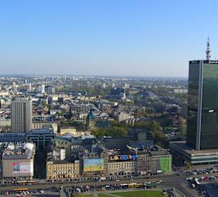 Widok z pałacu kultury